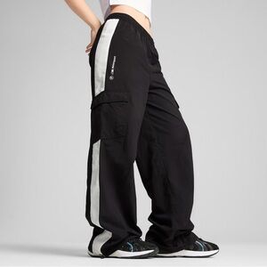 Puma bmw baggy relaxed loose fit wide leg waterproof pants